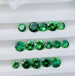 Granate Tsavorite Suelto, Granate Verde Tsavorite, Gemas Redondas con Corte Facetado, Granate Tsavorite al por Mayor, Granate Tsavorite de Buena Calidad, Verde Esmeralda - Product Image 5