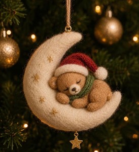 Handmade Fashionable <b>Animal</b> <b>Pattern</b> Christmas Tree Ornament Home Decor - Product Image 1