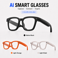 Lentes Inteligentes con IA, Cámara de 1080P y 8MP, Grabación de Video, Resistentes al Agua IP66, Inalámbricas, para Llamadas y Música, Control Táctil, para Hombres y Mujeres
