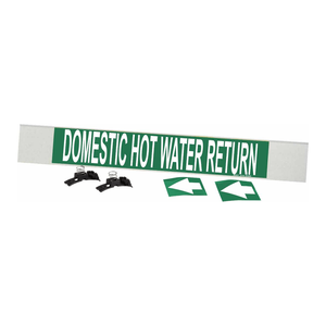 Brady High-Performance Flexible Pipe <b>Marker</b> for Domestic Hot Water Return Industrial & Commercial Piping - Product Image 2