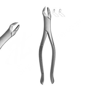 Pince d'extraction motif américain figue 53L molaires supérieures gauche qualité allemande Starnderd Instruments chirurgicaux dentaires Pakistan - Product Image 1