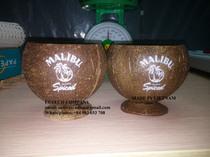 Taza de Cáscara de Coco Vietnamita 100% Ecológica, Pulida a Mano, Impermeable, para Decoración del Hogar - Product Image 4