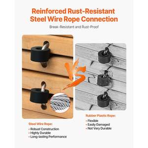 Allée de jardin incurvée en bois de 7 pieds x 17 pieds, antidérapante, arrangements saisonniers en plein air, passerelle en cèdre, connexion en corde métallique, décorative - Product Image 3