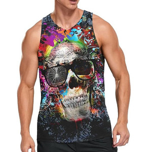 Débardeur professionnel pour hommes en coton, gilet de sport respirant sans manches, vêtements de fitness, service d'échantillons OEM ODM disponible - Product Image 5