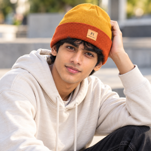 Gorros de punto acanalado al por mayor con logo personalizado, gorro de invierno de dos tonos con dobladillo, gorro cálido elástico estilo streetwear unisex, sombrero moderno, proveedor de EE. UU. - Product Image 5