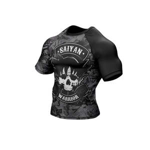 Jiu Jitsu No Gi Rashguard Spandex/Polyester <b>Long</b> & Short <b>Sleeves</b> Latest 2024 Design Pakistan - Product Image 4