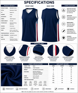 Camiseta de Baloncesto Unisex, Cuello en V, Sin Mangas, Malla de Poliéster, Absorbe la Humedad, para Adultos, Todas las Temporadas, Impresión por Sublimación - Product Image 5