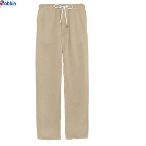 Top Trending Men's <b>Winter</b> Sport Pants Customized Mid Waist Flat Front Straight Loose Strip Split Casual Style Canvas 100% Cotton - Product Image 4