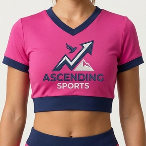 Fabricante Profesional de Uniformes de Porristas Personalizados de Alta Calidad en Poliéster Estampado con Logos Bordados, MOQ Bajo - Product Image 3
