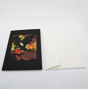 Carte pop-up 3D Dragon Rouge Volant, Cartes 3D Thème Dragon Animal, Cartes de Vœux 3D Dragon Fureur, Carte de Vœux Faite à la Main 3D - Product Image 5