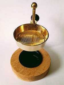 Nouveau design de chicha en forme de coquille martelée avec support en bois de santal, porte-encens religieux design, vente chaude, bakhoor fantaisie - Product Image 5