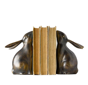 Porte-livres décoratifs dorés au design moderne, supports de livres en métal pour le bureau, la maison, décoration intérieure - Product Image 2