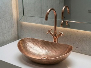 copper <b>basin</b> sophisticated style copper sink rich finish product copper <b>basin</b> luxury lifestyle product copper sink designer - Product Image 5