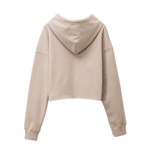 <b>Cropped</b> Hoodie Women Custom Logo Street Fleece Long Sleeve Clothing Blank Embroidery <b>Zip</b> <b>up</b> Jacket Women's Crop Hoodie 2025 - Product Image 2