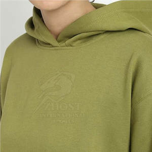 Sudadera con capucha lisa para mujer al por mayor, de forro polar grueso, estilo oversize, para streetwear - Product Image 6