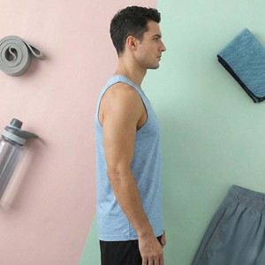 Men's Soft Athletic Tank Top Breathable Quick Dry Eco-Friendly 100% Cotton <b>Running</b> <b>Singlet</b> Gym Fitness Workout Sleeveless Muscle - Product Image 3