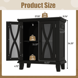 Soporte para Pecera de 20 Galones con Tomas de Corriente (4 AC, 2 USB), Mueble Decorativo para Acuario Estilo Rústico, Estantes Ajustables - Product Image 2