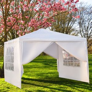 Tenda 3x3m Bianca Impermeabile in PVC e Tela con Tubi a Spirale, Portatile per Uso Domestico, Doppio Strato per Cerimonie e Applicazioni Alberghiere - Product Image 6
