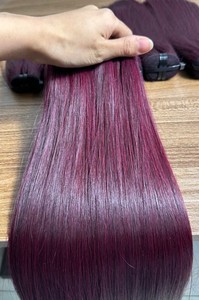 ¡Venta al por mayor! Cabello negro natural 100% cabello humano vietnamita crudo Sin enredos Sin desprendimiento Se puede peinar y muchos colores - Product Image 6
