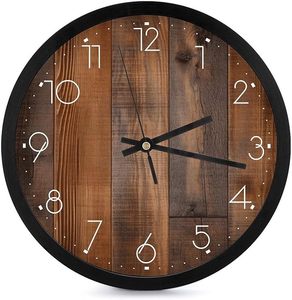 Natural Wooden <b>Wall</b> <b>Clock</b> Budget Friendly Stylish Home Decor <b>Clock</b> for Living Room <b>Bedroom</b> and Office Use - Product Image 1