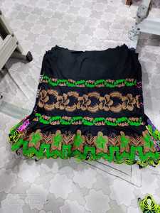 Plus Size Black A-Line <b>Skirt</b> Bohemian Floral Embroidery Natural Waist Women'<b>s</b> Mumu Dress Lava Lava Aroha Printed <b>Skirts</b> - Product Image 3
