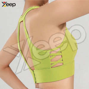 Sujetador Deportivo de Yoga para Mujer, Transpirable, Simple, de Alta Sujeción, Secado Rápido, Color Personalizado, Spandex/Poliéster - Product Image 5