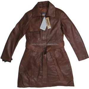 Parkas de cuero transpirable ecológicas para mujer, novedad de 2022, ropa de calle a la moda para mujer, chaqueta de cuero genuino, manga larga para mujer - Product Image 1