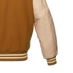Chaqueta Bomber Varsity con Logotipo Personalizado para Hombre y Mujer, Chaquetas de Lana de Alta Calidad al por Mayor con Detalles en Cuero - Product Image 5