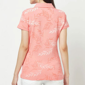 เสื้อโปโลกอล์ฟผู้หญิงแบบแห้งเร็ว คอวี แขนสั้น ระบายเหงื่อได้ดี สำหรับผู้ชายและผู้หญิง ขายส่ง - Product Image 2