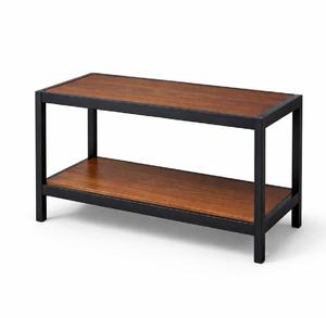 Mesa de Centro Moderna de Madera con Estructura Metálica para Sala de Estar, Mueble para Hotel y Hogar - Product Image 1