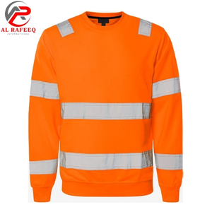 Sweat-shirt de travail à prix de gros pour hommes, sweat-shirt réfléchissant haute visibilité à col rond, polaire vierge pour femmes, idéal pour l'hiver - Product Image 5
