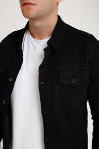 แบรนด์แฟชั่นไฮสตรีทแบบกำหนดเอง ผ้าเดนิมฮิปฮอปแบบฟอก แจ็คเก็ตเดนิมสั่งทำสำหรับผู้ชาย - Product Image 2