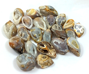 Natural Shell Druzy Gemstone Cabochon Crystal <b>Quartz</b> Mix Shape and Size Semi Precious Cabochon Wholesale Lot - Product Image 6