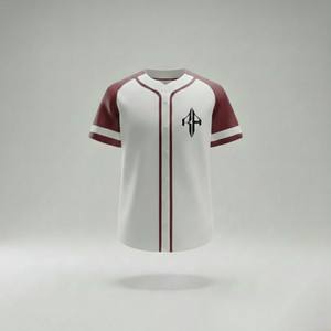 Camiseta de Béisbol de Primera Calidad, Transpirable, con Estampado Digital, 100% Poliéster, Cuello en V, Manga Corta, por RIVIAN ATLANTIC - Product Image 2