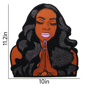 Parches Redondos de Fieltro No Tejido, Bordados en 3D con Logotipo Occidental, Hechos a Mano, de Alta Calidad, Personalizados, para Coser o Planchar en Ropa y Sombreros - Product Image 6