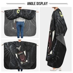 Cape de coiffure professionnelle imperméable avec logo personnalisé, anti-adhérente, motif imprimé sur mesure pour salon de coiffure et barbier - Product Image 5
