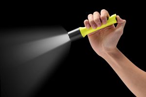 Rechargeable Compact Handheld LED Flashlight 390Lumens IP68 Waterproof <b>AA</b> <b>Battery</b> Industrial Use Flood Beam - Product Image 5