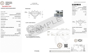 เพชรทรงกลม7.00กะรัต IGI Certificate CVD Lab ที่โต VVS2ความชัดเจนสะท้อนให้เห็นถึงความเงางามของคุณ - Product Image 2
