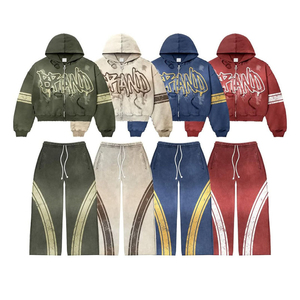 Conjunto Deportivo Oversize con Logotipo Personalizado, Estilo Nuevo, de Alta Calidad, 100% Algodón - Product Image 1