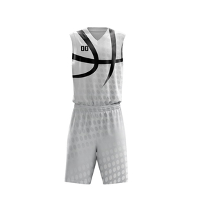 Nouveau design d'uniforme de basket-ball vierge, broderie personnalisée du logo, maillot de basket-ball - Product Image 1