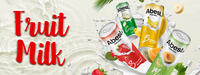Abest Natuurlijke Bananenmelkdrank Laag Koolhydraat 250ml OEM ODM Sap & Melk Combo in blikjes & dozen Rechtstreeks uit de fabriek in Vietnam