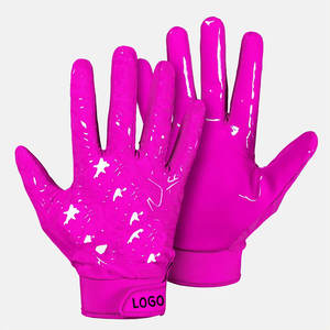 Wholesale Premium Quality Trendy Customized Design <b>Latex</b> American Football Receiver Gloves Waterproof Touch Screen Gloves - Product Image 4