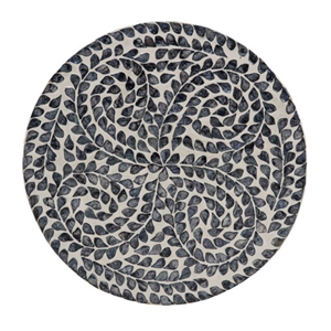 Mesa Auxiliar Hecha a Mano con Incrustaciones de Madreperla, Mesa Lateral con Detalles de Conchas Naturales, Perfecta para Sala de Estar, Decoración Boho para el Hogar - Product Image 3