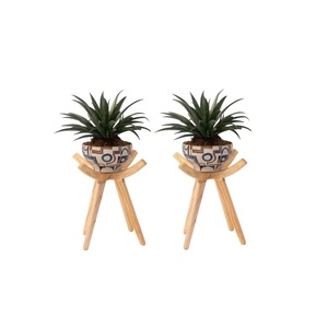 Support de plantes d'intérieur moderne en bois massif fait main, porte-pot en bois pour la décoration de la maison et du jardin à prix raisonnable - Product Image 4