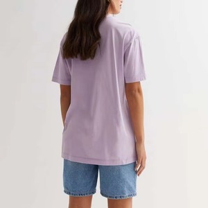 T-shirt femme été à prix bas, coupe ample et oversize, manches courtes, col rond, épaules tombantes, séchage rapide, respirant - Product Image 5