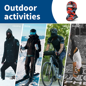 Balaclava personnalisée en polyester avec impression par transfert thermique, coupe-vent, réglable, douce, pour le ski, le cyclisme et les activités de plein air - Product Image 6