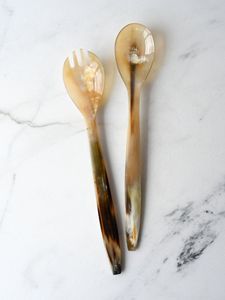 Vintage Buffalo Horn Tea <b>Spoons</b> Long Handle Mirror Polish Durable <b>Serving</b> <b>Spoon</b> for Coffee Tea Dining - Product Image 3