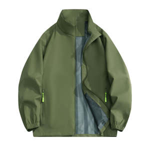 Chaqueta con Cuello Alto Personalizada, Delgada, Informal, Unisex, Cortavientos, Impermeable, para Hombre, para Senderismo, Chaqueta Cortavientos para Hombre - Product Image 1