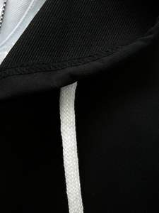 Ensemble haut et bas pour homme en coton/polyester, style automne décontracté, comprenant un sweat à capuche vintage délavé à l'acide et un pantalon de survêtement, style veste universitaire - Product Image 2