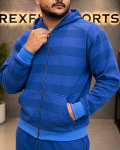 Conjunto de Sudadera con Capucha y Pantalones de Chándal de Forro Polar para Hombre, de Algodón Pesado, con Cremallera Completa, Estilo Urbano, para Venta al por Mayor y Fabricación - Product Image 5